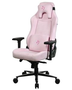 AROZZI herní židle VERNAZZA Supersoft Fabric Pink/ látkový povrch/ růžová