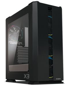 Zalman skříň X3 BLACK / Middle tower / ATX / USB 3.0 / USB 2.0 / průhledná bočnice