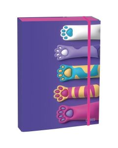 Box na sešity A4, s klopou, Paws