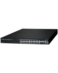 Planet SGS-6341-24T6X L3 switch, 24x1Gb, 6x10Gb SFP+, HW/IP stack, VSF/Cluster, NIS2+NDAA