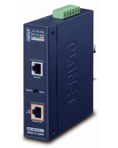 Planet IPOE-171-60W PoE injektor IEEE802.3bt, 60W, DIN, IP30, -40~75°C