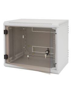 Triton 19' rozvaděč jednodílný 9U/500mm vylamovací otvor pro ventilátor RAL7035
