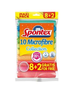 Mikroutěrka Spontex - 30 x 30 cm, 10 ks
