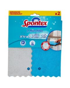 Mikroutěrka Spontex X´tra Brilliant, 2 ks
