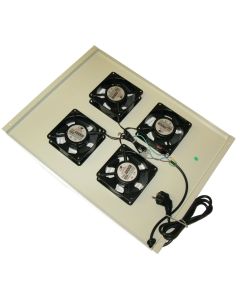 XtendLan Ventilace pro stojanové rozvadeče ECO hloubky 800mm, 4x ventilátor, šedá