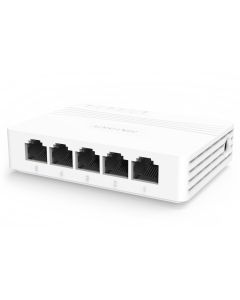 HIKVISION switch DS-3E0505D-E/ 5x port/ 10/100 Mbps RJ45 ports/ 1 Gbps/ napájení 5 VDC, 0.6 A
