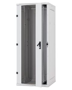 Triton 19" rozvaděč stojanový 45U/600x600, typ RT, nosnost 1200kg, skleněné dveře, RAL7035, šedý