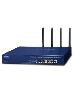 Planet VR-300PW6A Enterprise router/firewall VPN/VLAN/QoS/HA/AP kontroler, 2xWAN(SD-WAN), 3xLAN, 4xPOE120W, WiFi802.11ax