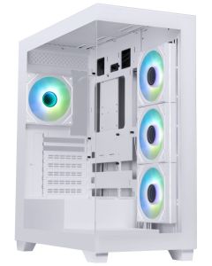 BitFenix skříň CETO / ATX / 4x 120mm ARGB fan / 2x USB 3.0 / USB-C / tvrzené sklo / bílá