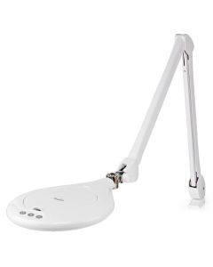 NEDIS zvětšovací stolní LED lampa/ čočka 3 dioptrie/ spotřeba 10 W/ teplota 6500 K/ světelný tok 660 lm/ bílá