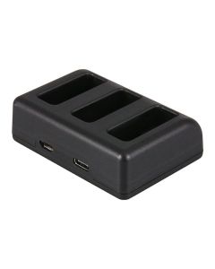 PATONA nabíječka pro digitální kameru Triple GoPro Hero 5/Hero 6/Hero 7/Hero 8 AHDBT-501/ micro USB/ USB-C