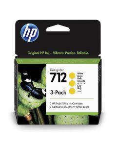Cartridge HP 3ED79A , č. 712 - žlutá, 3-pack