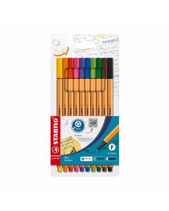 Liner STABILO point 88, sada 10 barev
