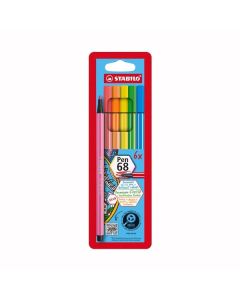 Fixy Stabilo Pen 68, sada 6 neonových barev