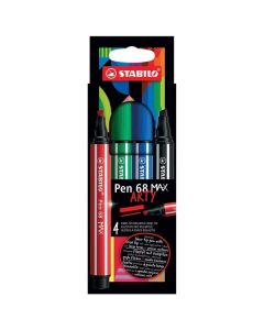 Fixy Stabilo Pen 68 MAX "ARTY", sada 4 barev