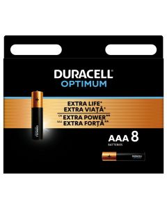 Duracell Optimum alkalická baterie 8 ks (AAA)