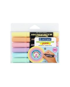 Zvýrazňovač Centropen Flexi SOFT 8542,sada 6 barev