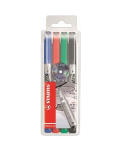 Permanentní popisovač STABILO Write-4-all, 4 barvy