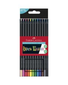 Pastelky Faber-Castell, Black Edition, 12 barev