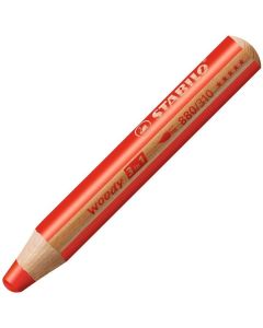Stabilo Woody pastelka 3v1, červená, 5 ks