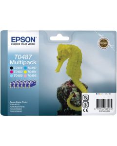 Epson inkoustové náplně - MULTIPACK/ C13T04874010/ Stylus Photo R200/ R300/ R320/ R340/ RX500/ RX6x0/ 6 inkoustů