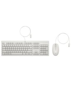 HP 225 Wired Mouse and Keyboard Combo G2 Cashmere White CZEC