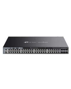 TP-Link SG6654XHP, Omada 48-Port Gigabit L3 PoE Switch, 48x GLAN PoE+, 6x 10GB SFP+, 1440W PoE budget