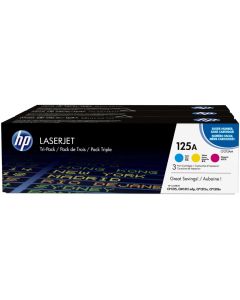 HP toner  pro HP CLJ CP1215, 1515 (3x1400 str) CMY (CB541A-543A) CF373AM originál