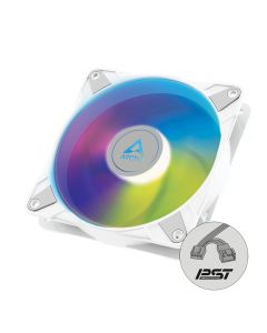 ARCTIC P12 PWM PST A-RGB (White) 0dB – 120mm Pressure optimized case fan
