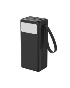 Platinet Powerbanka 40000 mAh 65W Power Delivery, 2xUSB-C, 2xUSB-A, kabel USB-C 1m, černá