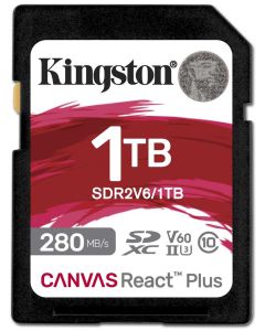 KINGSTON Canvas React Plus 1TB SDXC / UHS-II / U3 / V60 / 280R/100W / Full HD/4K