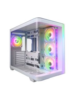 FSP M580-WA/Midi Tower/Transpar./Bílá