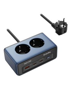 COLORWAY Prodlužovací napájecí přívod s přepěťovou ochranou/ 2x Schuko/ 2x USB-C 45W/ 1x USB-A/ kabel 2m