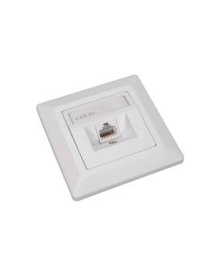 Solarix Eth.Zás. CAT5E UTP 1 x RJ45 pod omítku bílá  SX9-1-5E-UTP-WH