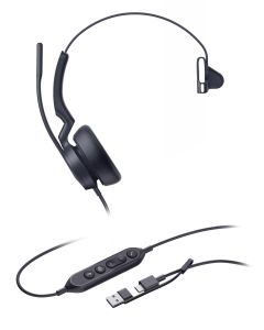 Yealink UH46 Mono USB-C/A, náhlavní souprava