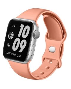 Swissten řemínek pro apple watch silikonový 38 / 40 / 41 mm oranžově růžový