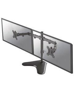 Neomounts FPMA-D550DDBLACK/Držák displeje/na stůl/10-32"/stojan/VESA 100X100/nosn. 2x8kg/2 displeje/černý