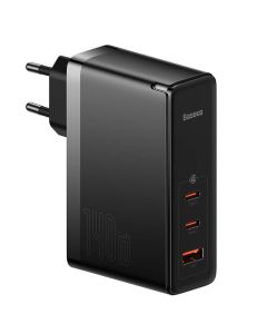 Baseus CCGP100201 GaN5 Pro Fast Nabíječka USB + 2xUSB-C 140W Black