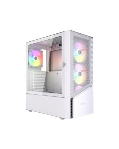GEMBIRD Fornax 4300W/Midi Tower/Transpar./Bílá
