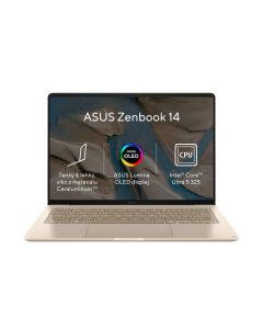 ASUS Zenbook 14/UX3480AA-OLED348W/U5-325/14"/WUXGA/16GB/512GB/Intel int/W11H/Gold/2R