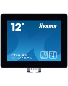 12" iiyama TF1215MC-B1: IPS, XGA, capacitive, 10P, 540cd/m2, VGA, DP, HDMI, IP65, Ball Drop, černý