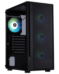 BitFenix skříň C50 Negro / ATX / 4x 120mm FRGB fan / 2x USB 2.0 / USB 3.0 / tvrzené sklo / černá