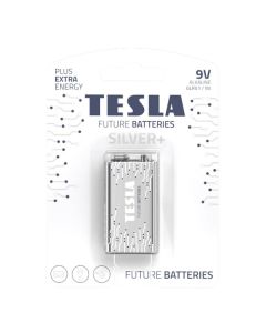TESLA SILVER+ alkalická baterie 9V (6LR61, blister) 1 ks