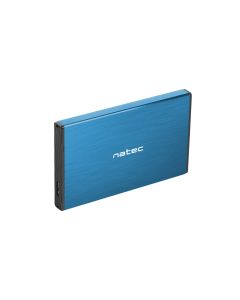 Externí box pro HDD 2,5" USB 3.0 Natec Rhino Go, modrý, hliníkové tělo
