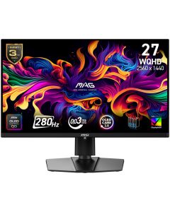 MSI Gaming MAG 271QP QD-OLED X28/ 26,5"/ 2560x1440/ OLED/ 0,03ms/ 280Hz/ 250cd/m2/ 1500000:1/ HDMI/ DP/ VESA/ černý
