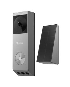 EZVIZ chytrý zvonek se dvěma kamerami EP3X Pro/ Wi-Fi/ videotelefon/ rozlišení 2048x1296/ IP65/ stříbrný