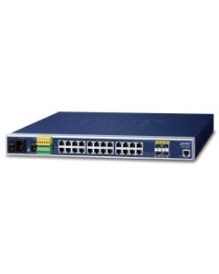 Planet IGSW-24040T v4 průmyslový L3 switch, 20x1Gb, 4x1Gb SFP, 36-60VDC, -40~75°C, IP30