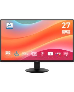 MSI PRO MP272L/ 27"/ 1920x1080/ IPS/ 1ms/ 100Hz/ 250cd/m2/ 1300:1/ HDMI/ DP/ VESA/ černý