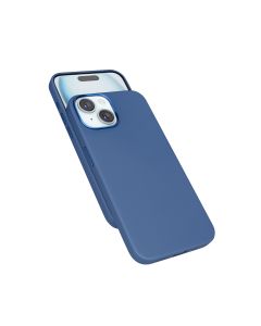 Epico Mag+ kožený kryt iPhone 15 - modrá