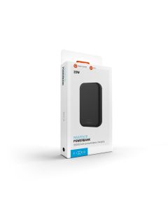 Powerbanka FIXED MagZen (2nd gen.) s bezdrátovým nabíjením a podporou MagSafe, 10 000 mAh, černá
